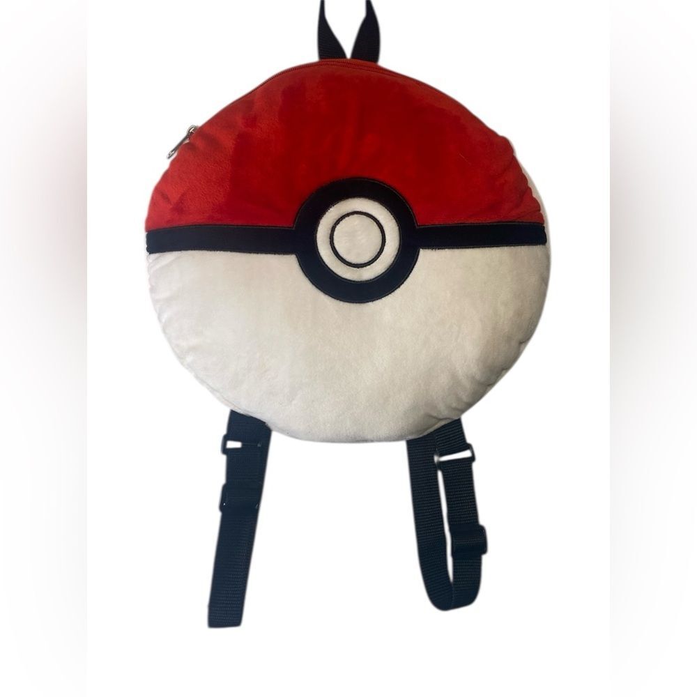 Red and White Poké Ball Pillow Kids Backpack